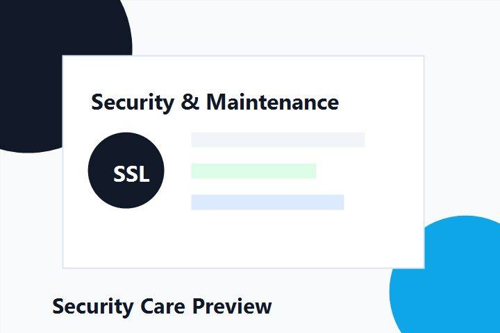Website Maintenance service planning visual